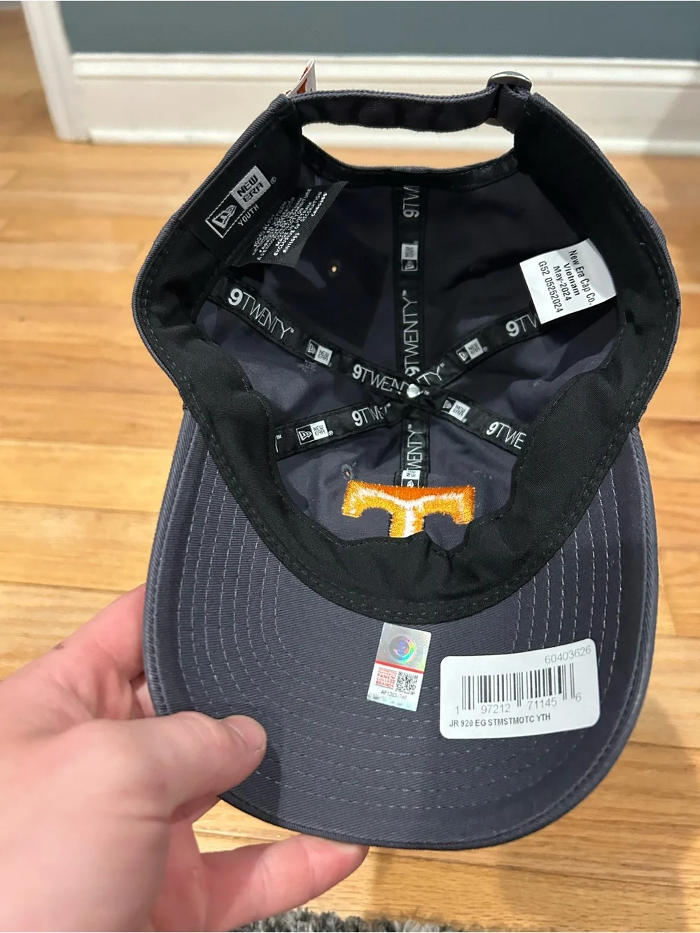 New Era Navy Youth Cap with Orange 'T' Logo University of Tennessee
